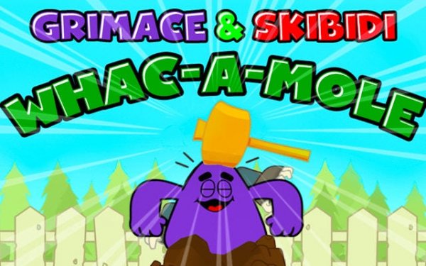 Grimace and Skibidi Whack a Mole Online Game