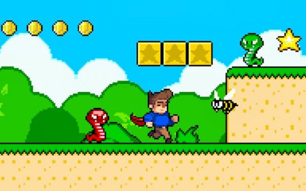 Pixel Paths: Classic Side-Scrolling Adventure