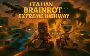 Italian Brainrot Extreme Highway Kart Racing Online Game