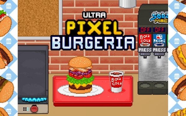 Ultra Pixel Burgeria - Fast Food Cooking Game Online Arcade Game